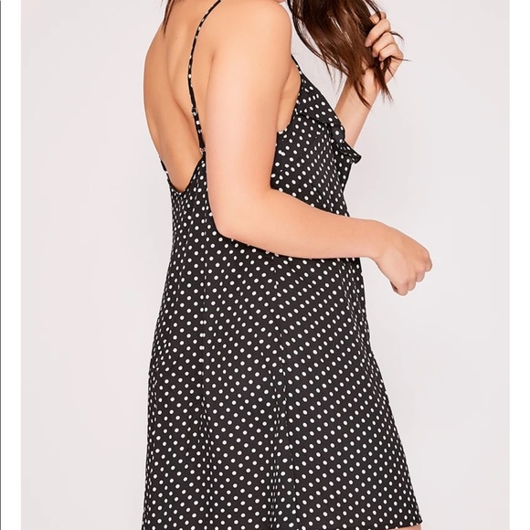In The Style Binky Polka Dot Frill Cami Dress, size US 4 - Picture 3 of 6